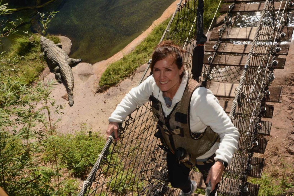 Kathleen of K Hesketh Travel enjoys a behind the scenes Animal Kingdom tour on a Disney World adults only trip